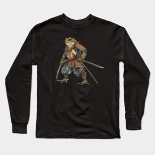 Frog Samurai Warrior Sword Long Sleeve T-Shirt